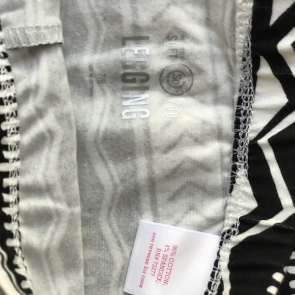 SO black/white girls leggings - Picture 4 of 4